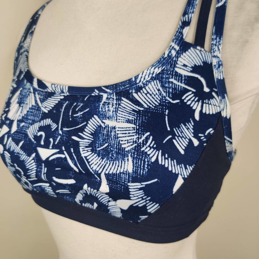 Athleta Fully Focused Sports Bra Floral Shibori - Picture 4 of 7